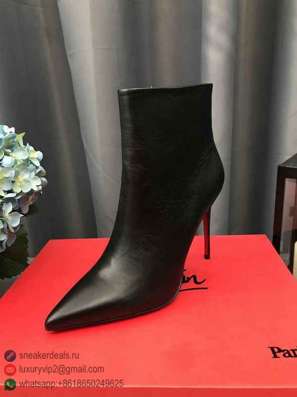 CHRISTIAN LOUBOUTIN WOMEN ANKLE BOOTS BLACK LEATHER D8003380